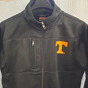 Vols Genuine Stuff Full Zip Pockets Thumb Holes Long Sleeve Jacket Men's M Black